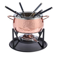 FONDUESET  - Edelstahlfarben/Schwarz, Basics, Metall - Homeware Profession.