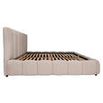 POLSTERBETT Lattenrost, Bettkasten Beige 160/200 cm  - Beige/Schwarz, KONVENTIONELL, Holz/Kunststoff (160/200cm) - Carryhome