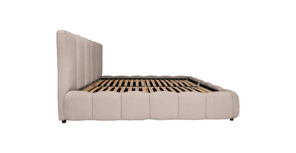 POLSTERBETT Lattenrost, Bettkasten Beige 160/200 cm  - Beige/Schwarz, KONVENTIONELL, Holz/Kunststoff (160/200cm) - Carryhome
