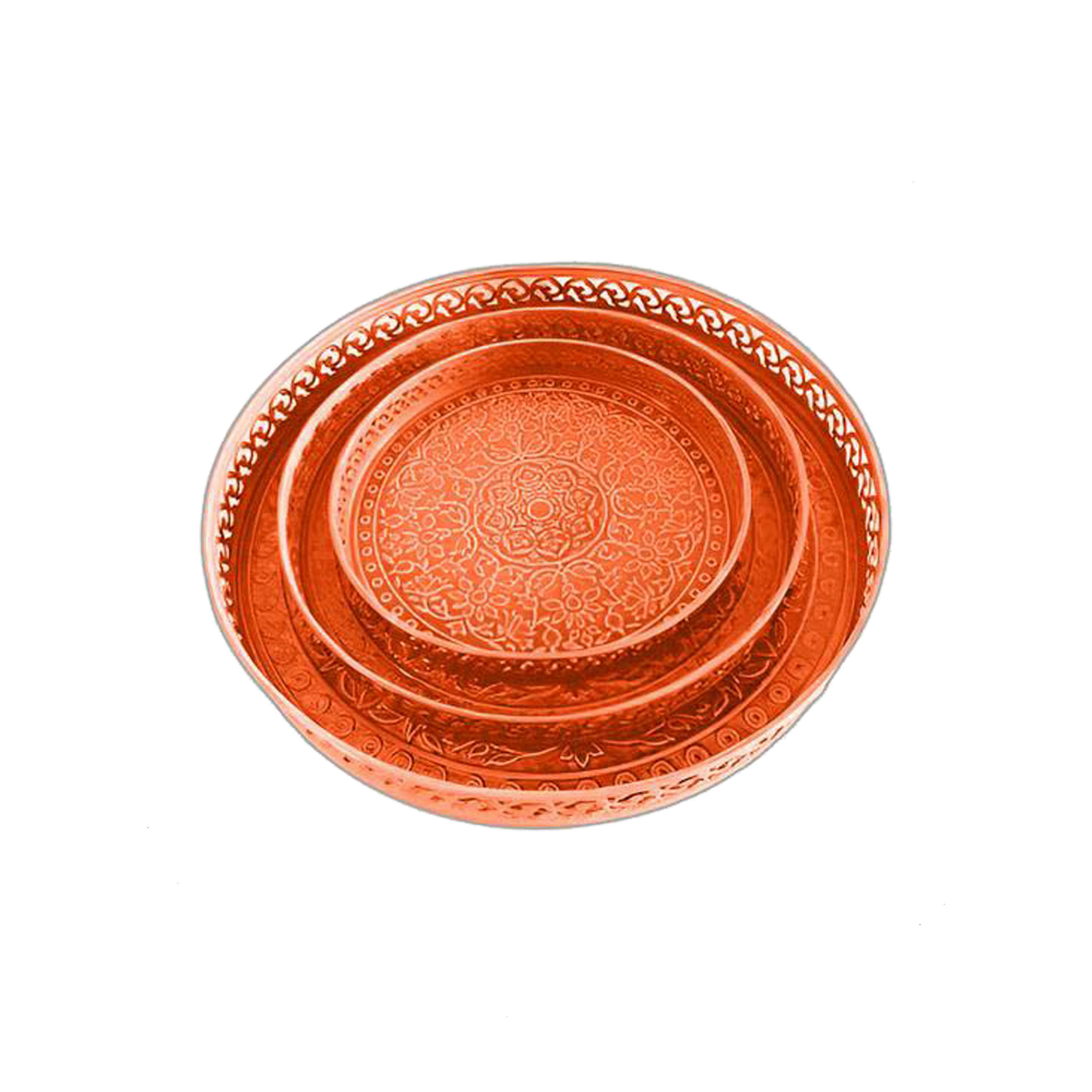 POSLUŽAVNIK ZA SERVIRANJE             - narandžasta, Trendi, metal - Ambia Home