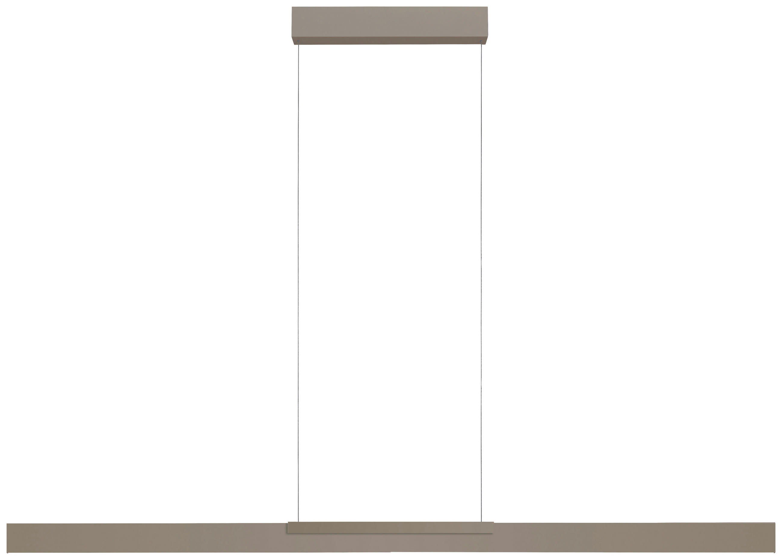 LED-HÄNGELEUCHTE Nano 2.0 140/5,5/30-140 cm   - Sandfarben, Design, Metall (140/5,5/30-140cm) - BOPP