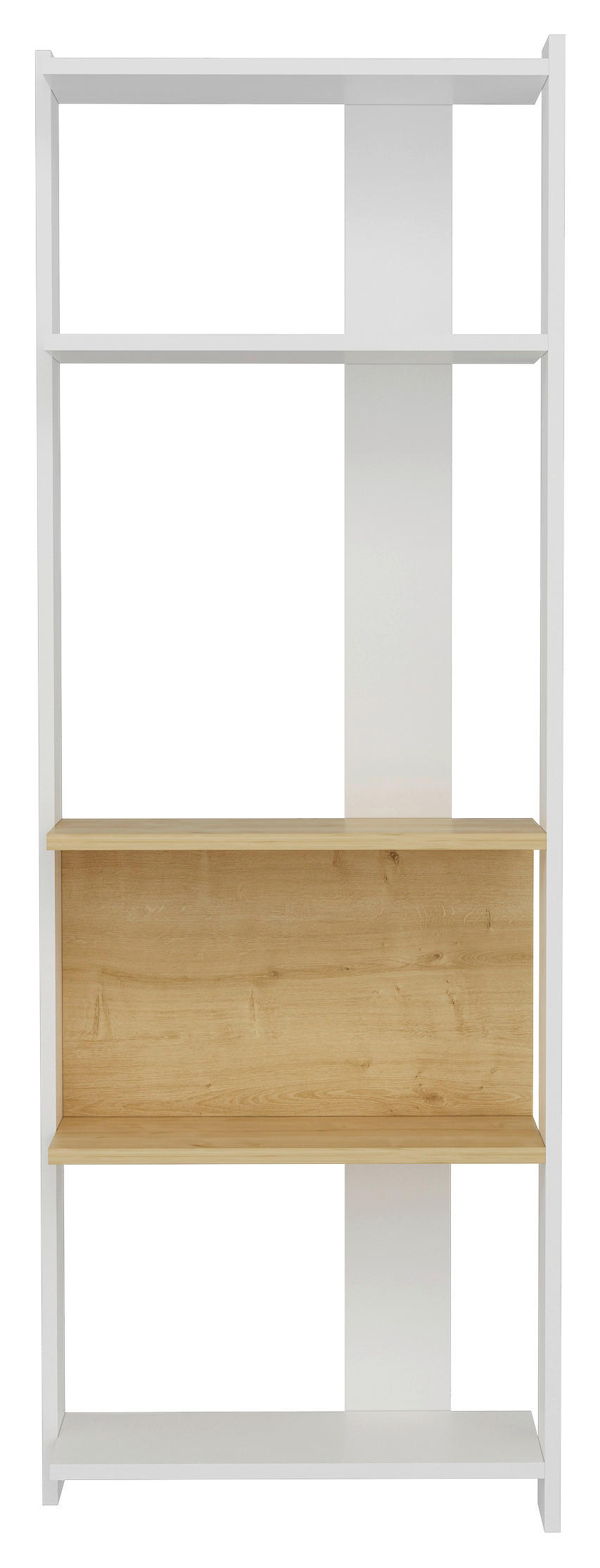 MID.YOU REGÁL, biela, farba duba, 58,6/165/26,8 cm