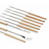 FONDUEGABEL-SET Heidi Cheese Line: Natur  - Hellbraun/Multicolor, Basics, Holz/Metall (12/29/2,00cm) - Heidi Cheese Line