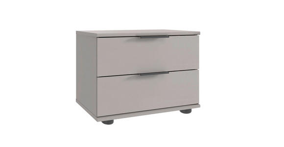 NACHTSCHRANK - Schwarz/Graphitfarben, Design, Holzwerkstoff/Kunststoff (52/40/38cm) - Carryhome