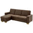 WOHNLANDSCHAFT in Textil Braun - Eichefarben/Braun, KONVENTIONELL, Holz/Textil (163/248cm) - Beldomo System WOHNLANDSCHAFT in Textil Braun - Eichefarben/Braun, KONVENTIONELL, Holz/Textil (163/248cm) - Beldomo System
