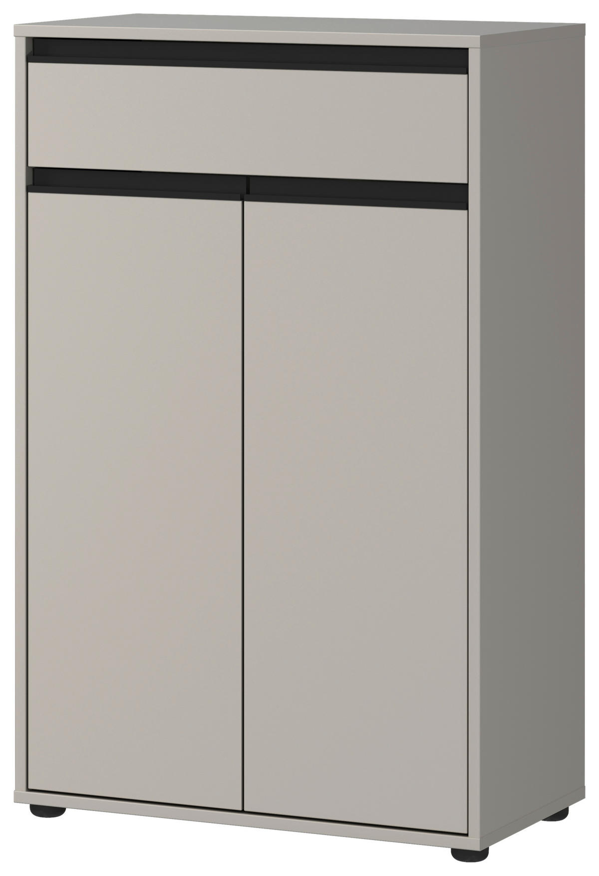 UNTERSCHRANK 63/98/34 cm   - Schwarz/Grau, MODERN, Holzwerkstoff/Kunststoff (63/98/34cm) - Germania