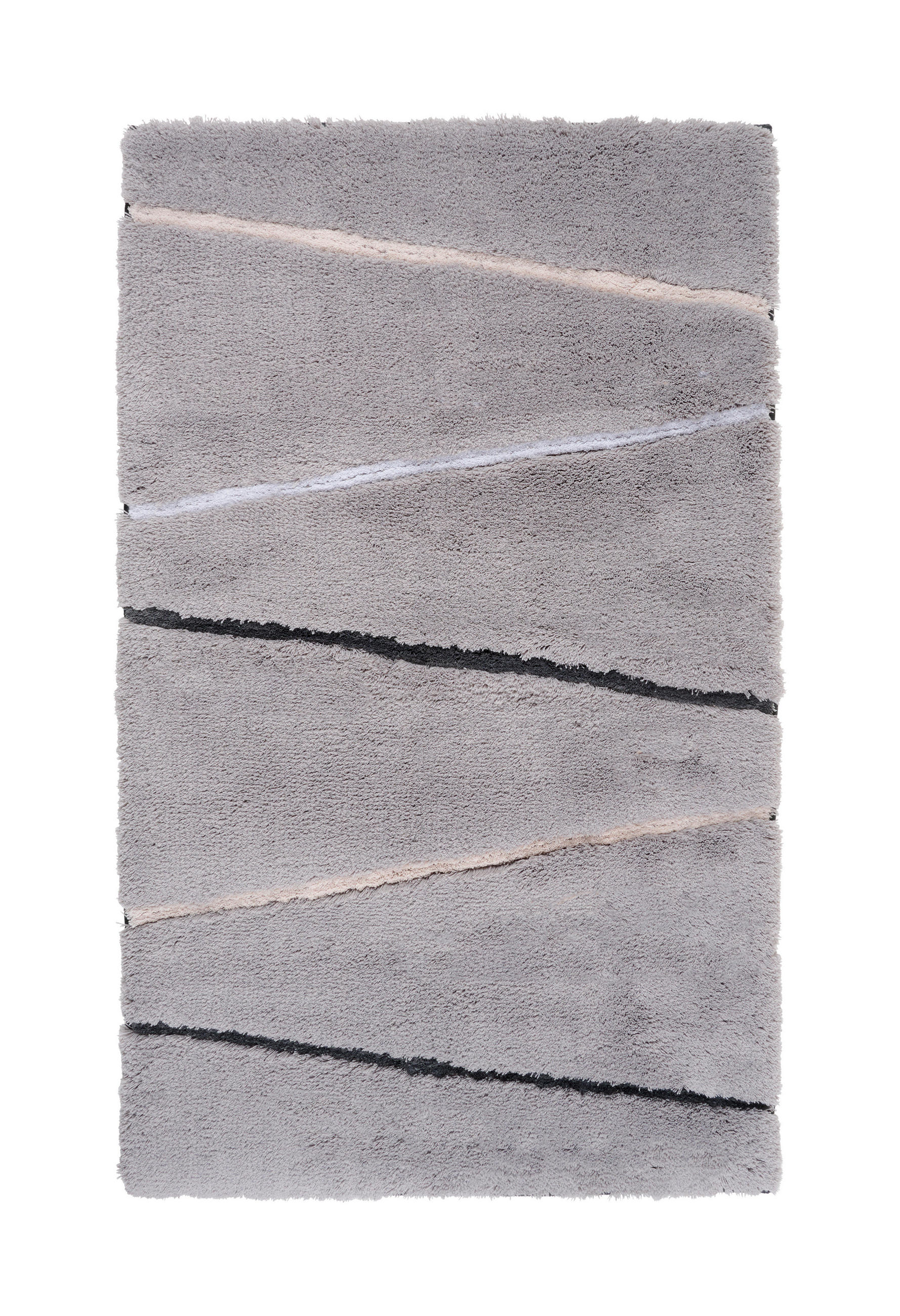 BADEMATTE Hellgrau 60/100 cm  - Hellgrau, Basics, Naturmaterialien/Textil (60/100cm) - Dieter Knoll