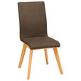 STUHL MAINE DS11 - Beige/Braun, Design, Holz/Textil (45/102/56cm) - Novel