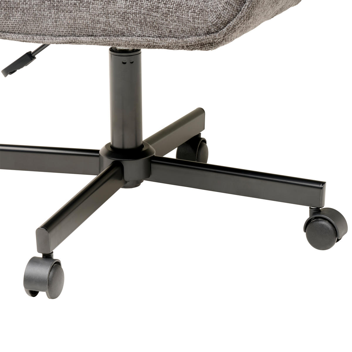 KANCELÁRSKE KRESLO, tkaná textília, tmavosivá - čierna/tmavosivá, Modern, kov/drevo (62/86/56cm) - MID.YOU