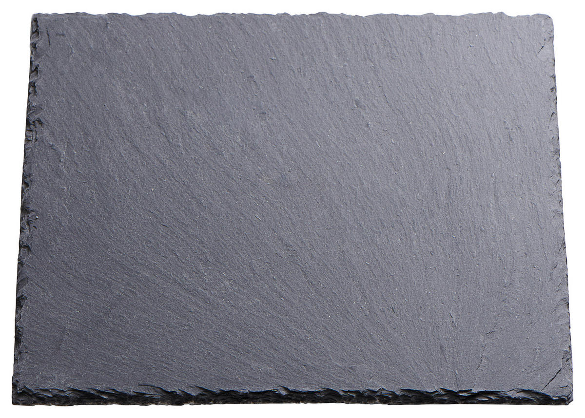 PLATZTELLER   20/20 cm  - Schieferfarben, KONVENTIONELL, Stein (20/20cm) - Ambia Home