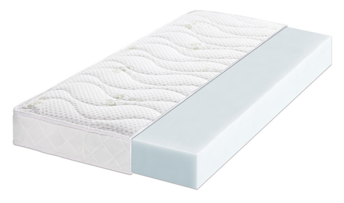 DJEČJI MADRAC    60/120 cm   Baby Relax  - bijela, Basics, tekstil (60/120cm)