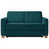 SCHLAFSOFA  in Petrol  - Petrol/Naturfarben, KONVENTIONELL, Holz/Textil (160/86/92cm) - Sedda