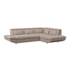 WOHNLANDSCHAFT in Webstoff Beige  - Beige/Schwarz, Modern, Kunststoff/Textil (233/311cm) - MID.YOU
