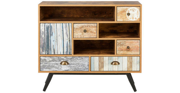 KOMMODE in 93/80/29 cm - Klar/Hellbraun, LIFESTYLE, Holzwerkstoff/Kunststoff (93/80/29cm) - Carryhome