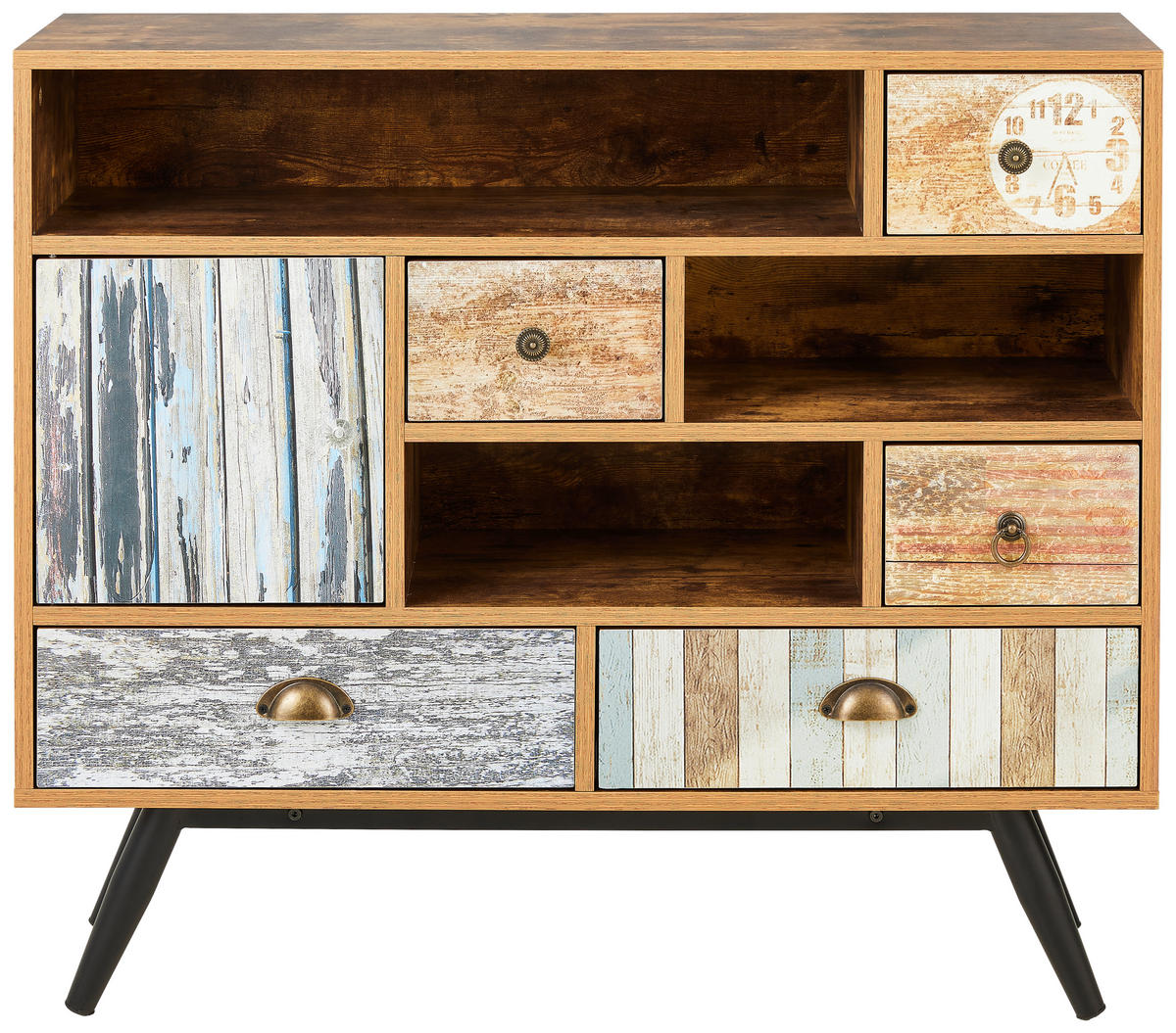 KOMMODE  in 93/80/29 cm  - Klar/Hellbraun, LIFESTYLE, Holzwerkstoff/Kunststoff (93/80/29cm) - Carryhome