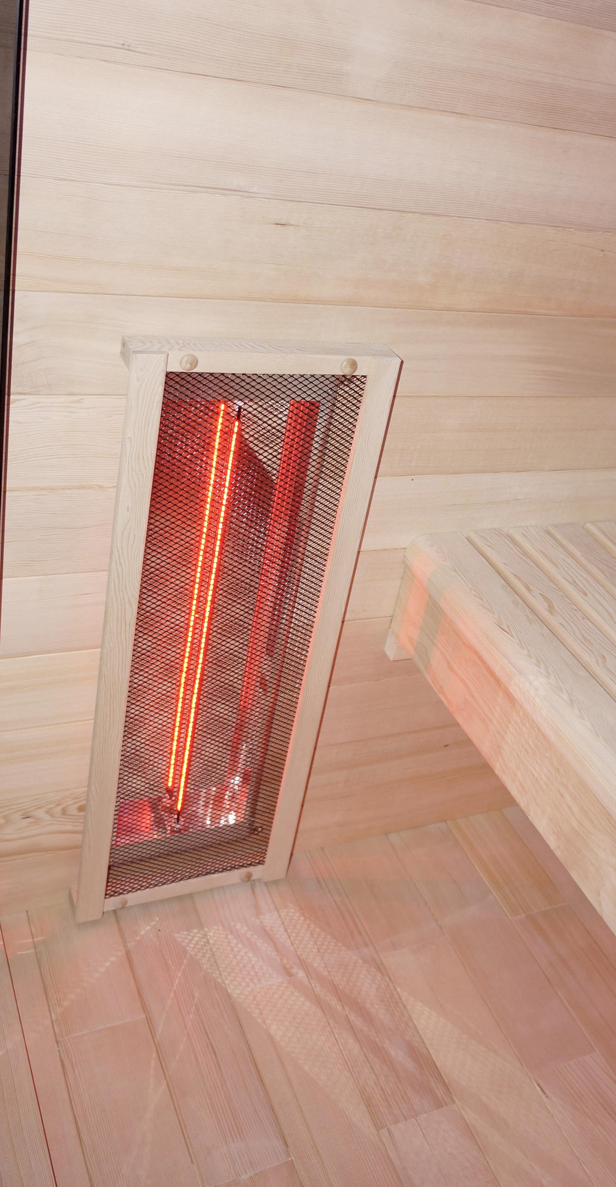 INFRAROTKABINE für 2 Personen Ruby 2  - Naturfarben, Basics, Holz (120/195/100cm) - Sanotechnik