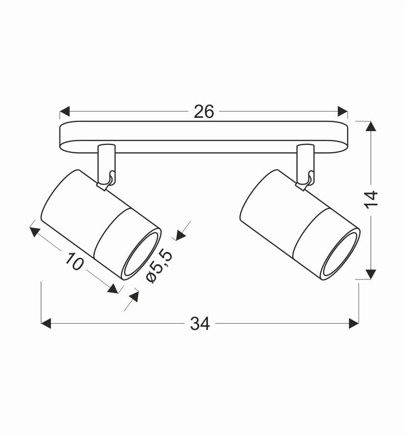 STRAHLER 34/5,5/14 cm   - Goldfarben/Schwarz, Design, Metall (34/5,5/14cm)