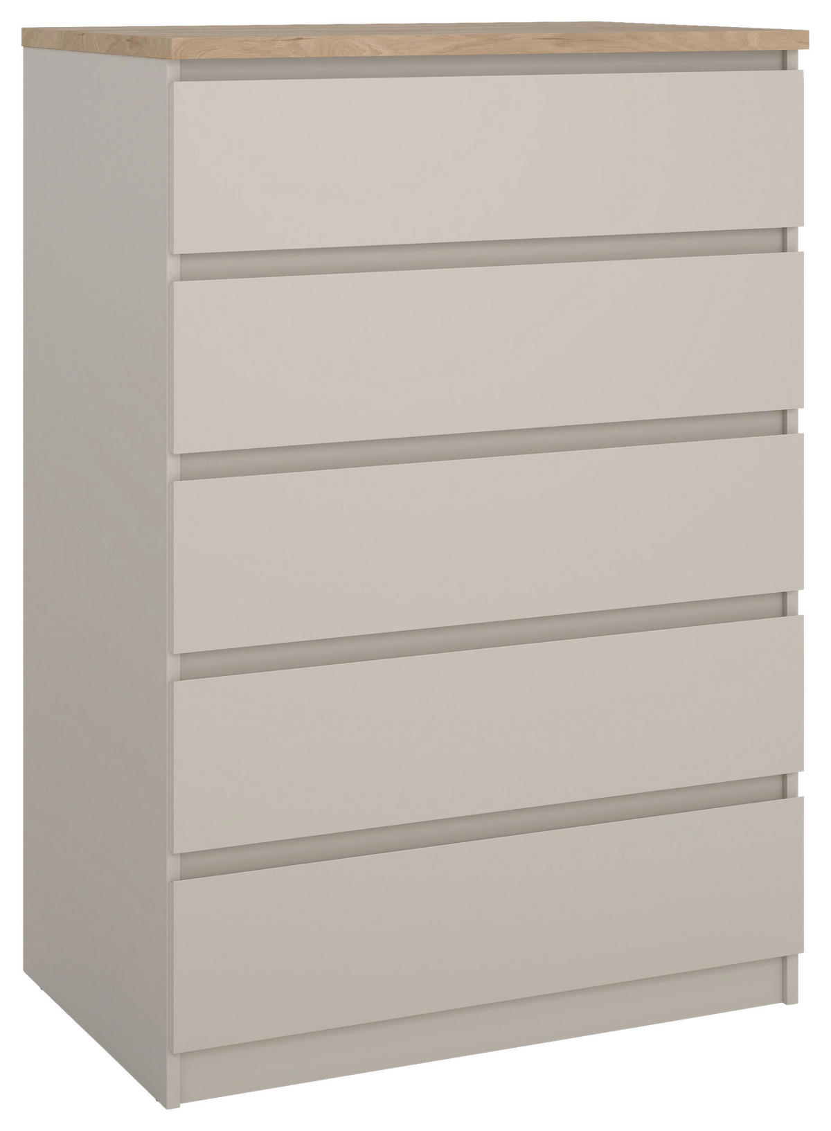KOMMODE  in 77/111,3/50 cm  - Kaschmir/Eichefarben, Basics, Holzwerkstoff (77/111,3/50cm) - Boxxx