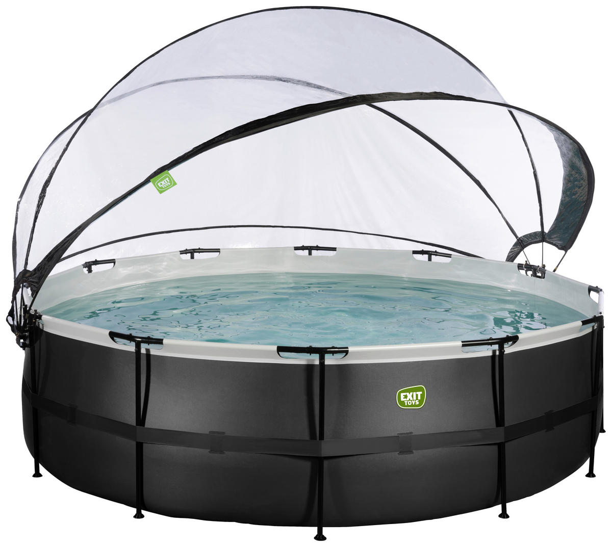 POOL 488/122 cm  - Anthrazit, Konventionell, Kunststoff/Metall (488/122cm) - EXIT Toys