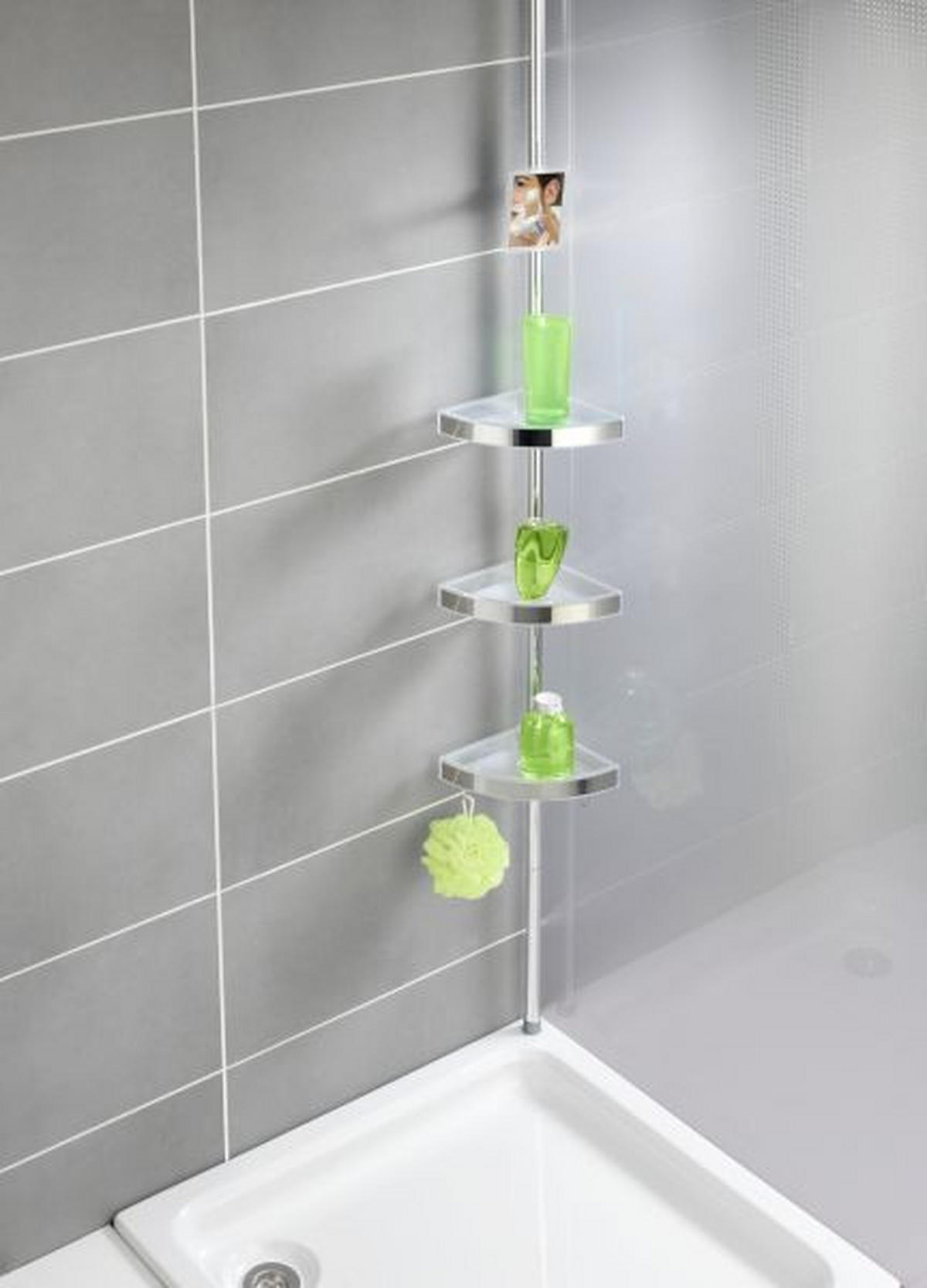 ZUHANYPOLC 27,5/70-260/20 cm  - króm, Basics, fém (27,5/70-260/20cm) - Wenko