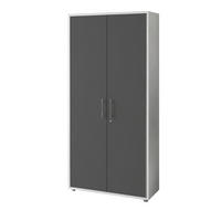 AKTENSCHRANK Anthrazit, Weiß  - Anthrazit/Weiß, MODERN, Holzwerkstoff (84,4/185,6/33cm) - MID.YOU