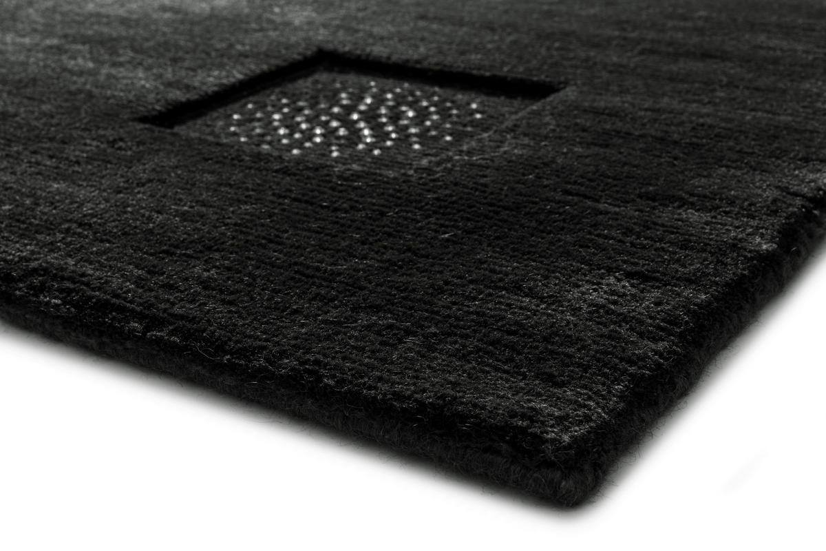 WOLLTEPPICH 170/240 cm Princess Svarowski Anthrazit rechteckig  - Anthrazit, KONVENTIONELL, Textil (170/240cm) - Linea Natura