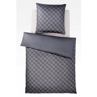 WENDEBETTWÄSCHE Cornflower Gradiant Makosatin 135/200 cm  - Grau, Basics, Textil (135/200cm) - Joop!
