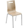 BESUCHERSTUHL  in Eichefarben  - Eichefarben/Silberfarben, Basics, Holz/Metall (48/87/55cm) - MID.YOU