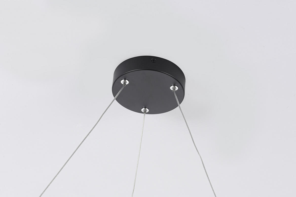 LED-HÄNGELEUCHTE    - Schwarz, Design, Metall (126/60/60cm)