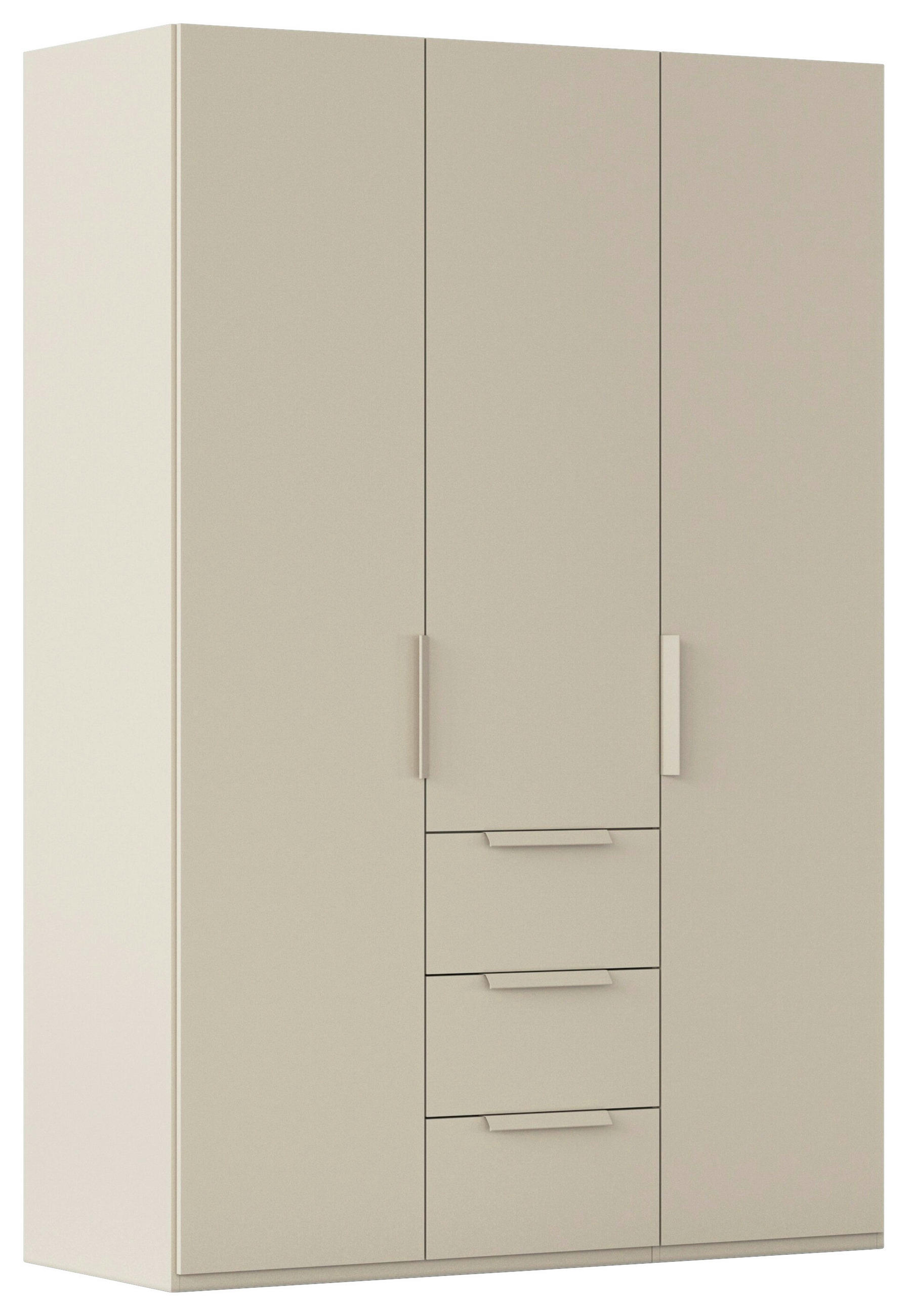 DREHTÜRENSCHRANK 151/223/61 cm,  in Champagner, 3-türig  - Champagner, Basics, Holzwerkstoff/Metall (151/223/61cm) - Novel