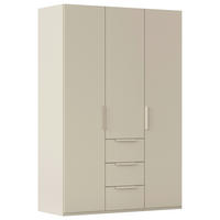 DREHTÜRENSCHRANK 151/235/61 cm,  in Champagner, 3-türig  - Champagner, Basics, Holzwerkstoff/Metall (151/235/61cm) - Novel