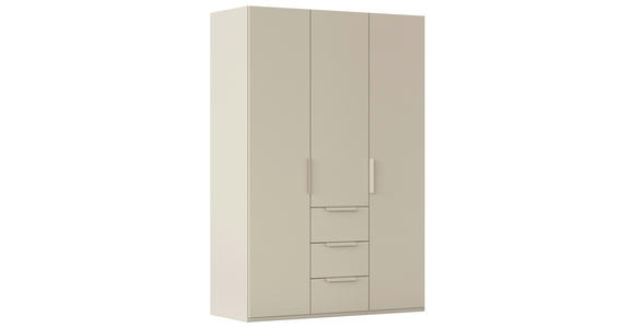 DREHTÜRENSCHRANK 151/235/61 cm,  in Champagner, 3-türig  - Champagner, Basics, Holzwerkstoff/Metall (151/235/61cm) - Novel