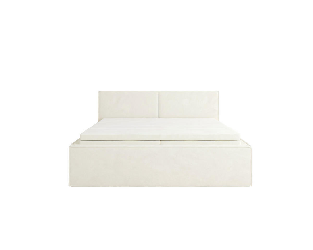 BOXBETT 180/200 cm  in Beige  - Beige, MODERN, Textil (180/200cm) - MID.YOU