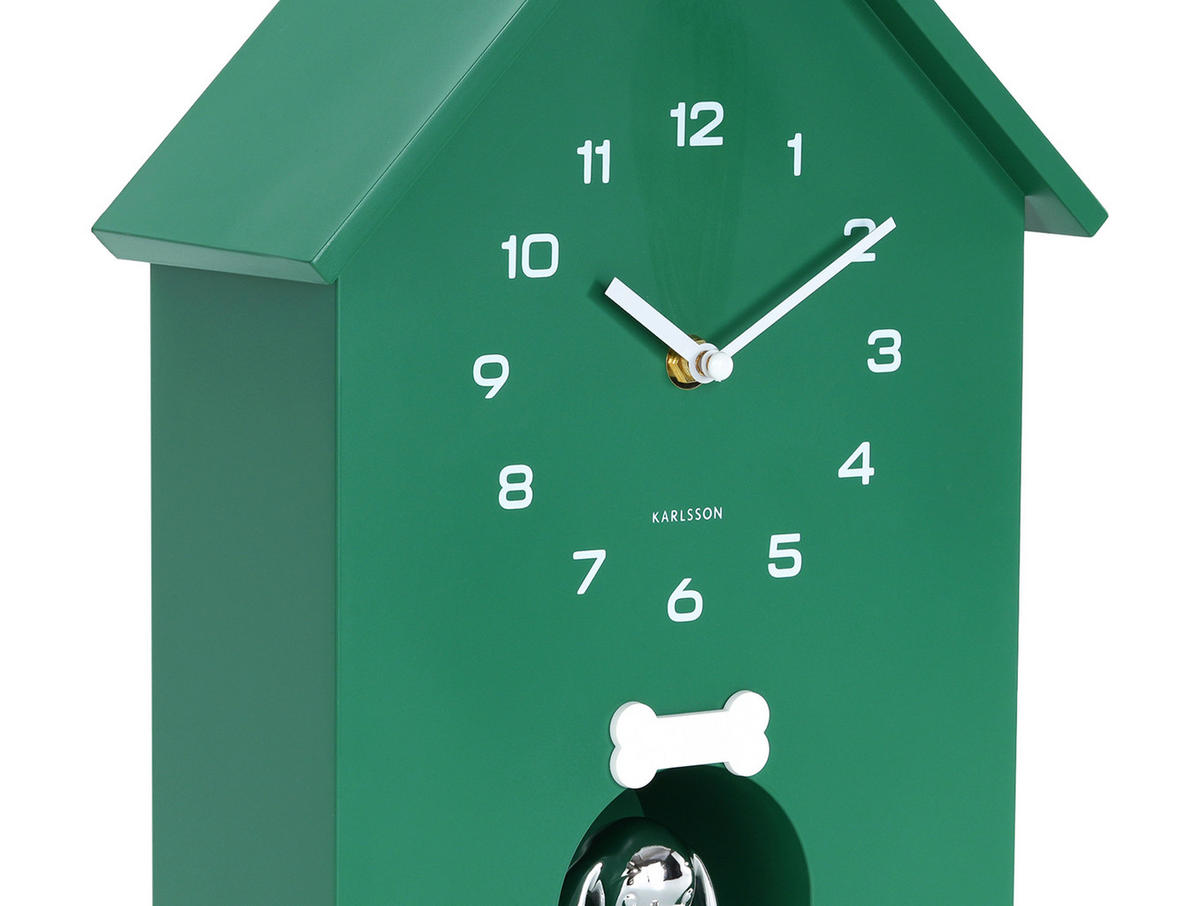 WANDUHR  Smaragdgrün  - Smaragdgrün, Basics, Kunststoff (24.9/27cm) - Karlsson