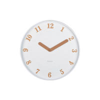 WANDUHR Weiß  - Weiß, Basics, Kunststoff (40cm) - Karlsson