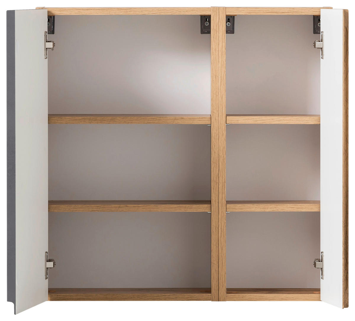 VÄGGHÄNGT SKÅP  - ek Wotan/grå, Modern, trämaterial (65/64/20cm) - Held