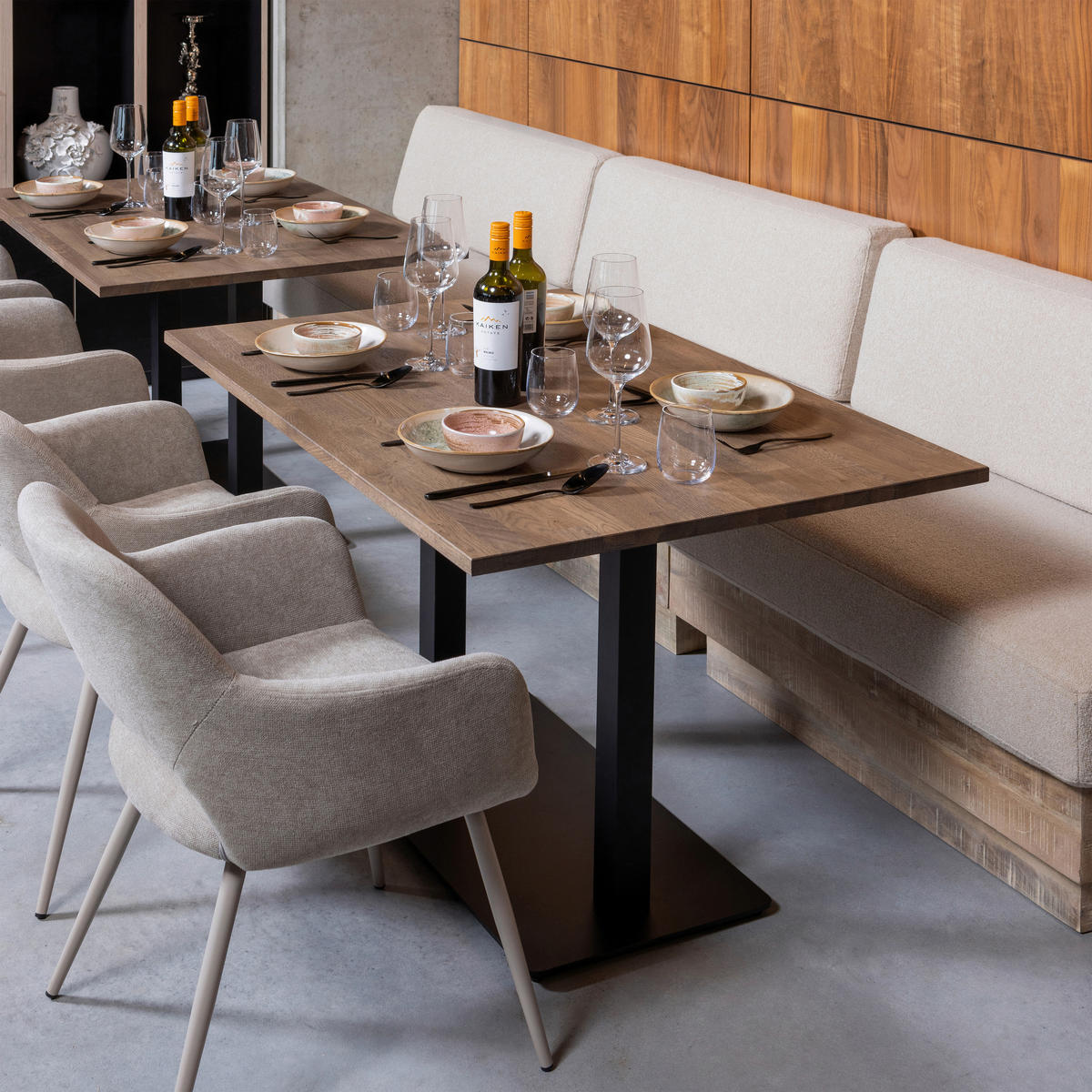 TISCHGESTELL in Metall   - Schwarz, MODERN, Metall (80/72/40cm) - Livetastic