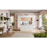EINBAUKÜCHE Top Brillant  - Weiß, Design, Holzwerkstoff - Moderano