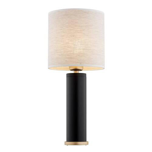 TISCHLEUCHTE 48/20/20 cm   - Beige/Goldfarben, KONVENTIONELL, Textil/Metall (48/20/20cm)