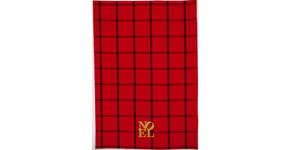 GESCHIRRTUCH-SET 3-teilig Rot, Schwarz, Weiß - Rot/Schwarz, KONVENTIONELL, Textil (50/70cm) - Esposa