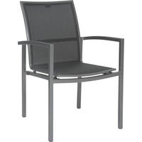 STAPELSESSEL Aluminium Graphitfarben, Grau, Silberfarben  - Silberfarben/Graphitfarben, Design, Textil/Metall (57,5/89/66cm) - Stern
