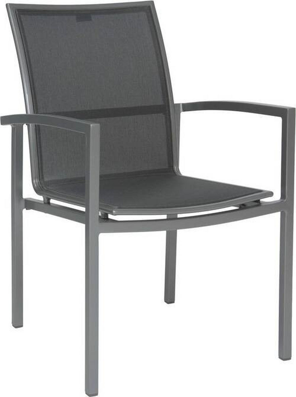 STAPELSESSEL Aluminium Graphitfarben, Grau, Silberfarben  - Silberfarben/Graphitfarben, Design, Textil/Metall (57,5/89/66cm) - Stern
