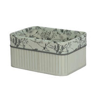 KOŠARA ZA REGAL   36/26/18 cm     - bijela, Basics, tekstil/drvo (36/26/18cm) - Ambia Home