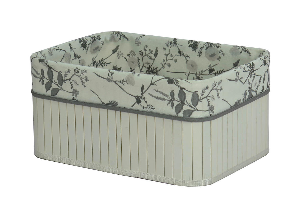 KOŠARA ZA REGAL   36/26/18 cm     - bijela, Basics, tekstil/drvo (36/26/18cm) - Ambia Home