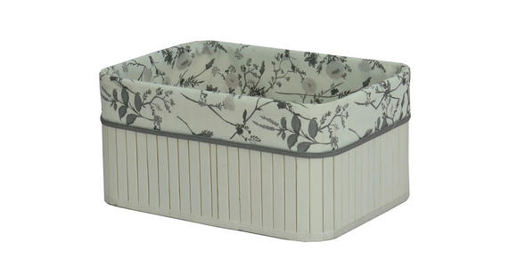 REGALKORB 36/26/18 cm   - Weiß, Basics, Holz/Textil (36/26/18cm) - Ambia Home