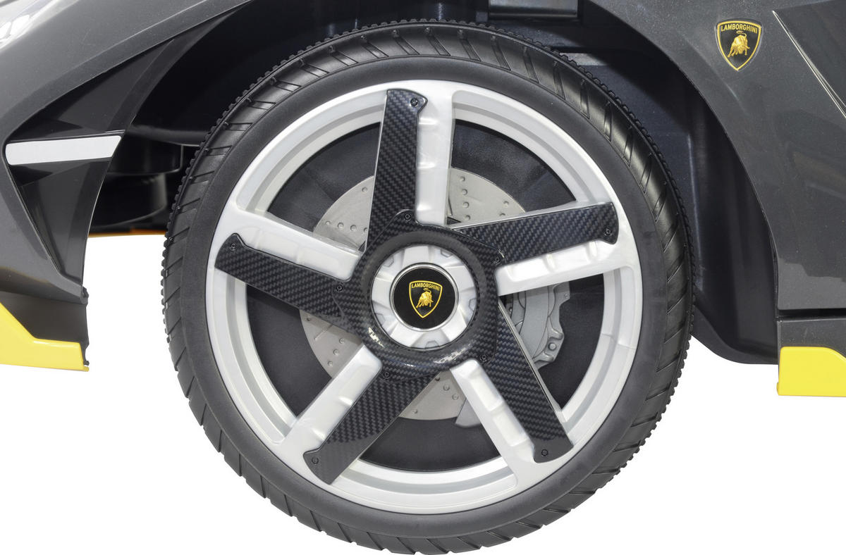 ELEKTRO-KINDERAUTO Lamborghini  - Gelb/Schwarz, Basics, Kunststoff/Metall (134,7/73/49cm)