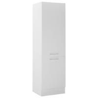 GERÄTEUMBAUSCHRANK 60/211/57 cm  in Weiß  - Chromfarben/Weiß, Trend, Holzwerkstoff/Metall (60/211/57cm) - MID.YOU