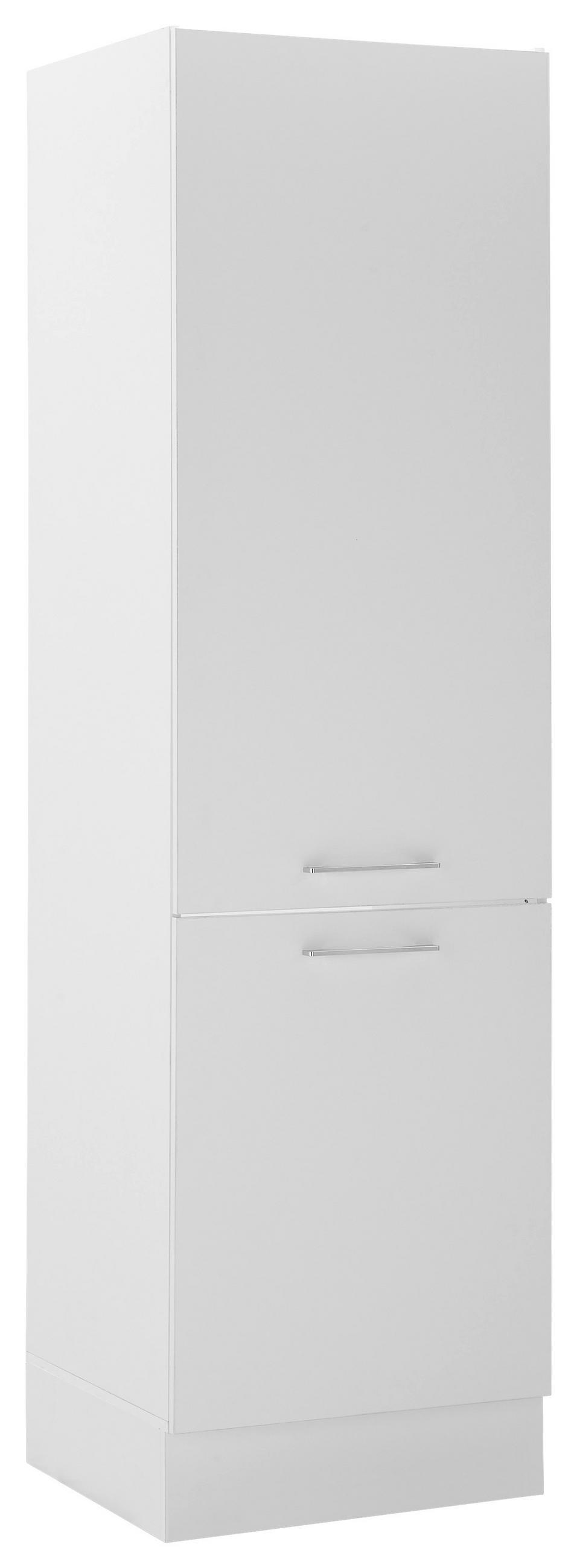 GERÄTEUMBAUSCHRANK 60/211/57 cm  in Weiß  - Chromfarben/Weiß, Trend, Holzwerkstoff/Metall (60/211/57cm) - MID.YOU