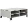 COUCHTISCH Farbglas, Hartglas 110/70/37,9 cm rechteckig Grau, Hellgrau  - Hellgrau/Schwarz, Design, Glas/Holzwerkstoff (110/70/37,9cm) - Hom`in