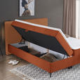 BOXBETT 160/200 cm  in Rostfarben  - Rostfarben/Schwarz, Design, Holz/Holzwerkstoff (160/200cm) - Xora